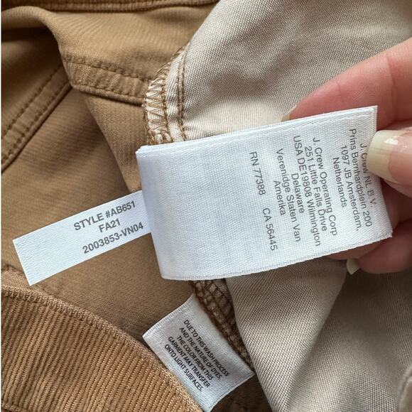 NWT J Crew Golden Brandy Vintage Slim Straight Corduroy Pants 32 / 12 - Picture 12 of 16